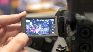 Zoom F8 Prototype Field Recorder and Q8 Camera. NAB 2015