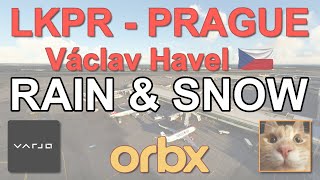LKPR Václav Havel Airport Prague rain & snow || ORBX || viewer request