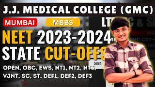 Grant Medical College JJ Mumbai Category wise Cut-Off for NEET 2023-2024 #mbbs #neet #neet2024