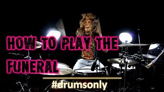 How to play the Funeral by YUNGBLUD  on Drums (Drums only)