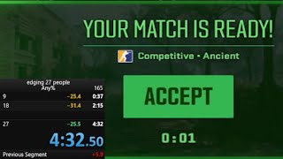 edging 27 people in 5 minutes