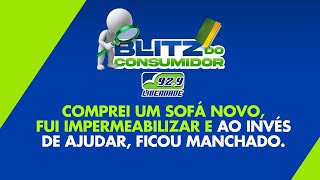 Comprei um sofá novo, fui impermeabilizar e ao invés de ajudar, ficou manchado