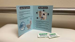 How to check for toilet leaks.