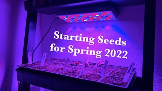 Starting Seeds Inside for Spring 2022 with My Full Spectrum Grow Light