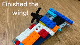 Lego saab 340 update #1 ( finished the wing! )