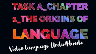 Heimlich Maneuver | Task A | Chapter 1 | The Origins of Language | The Study of Language URDU/HINDI