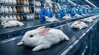 Inside The Rabbit Processing Facility | From Rabbit Skin To Luxury Premium Products | Full Process