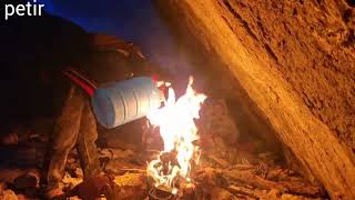 Akram's courage against the wolves, sacrifice for her children in the harsh and cold desert