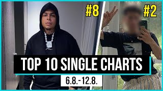 TOP 10 der MEISTGEHÖRTEN DEUTSCHRAP SONGS 🔥 aus dieser CHARTWOCHE (6.8.-12.8.)📅