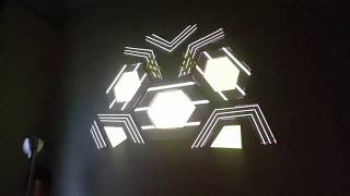 Mapping with madmapper to music, first try.