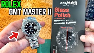 Rolex GMT-Master II Scratch Repair with PolyWatch Polish 【Review160】