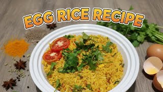Simple, quick, and so satisfying — egg rice done right!🥚