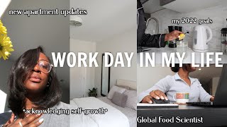 Food Scientist | WORK VLOG: healthy morning routine, 2022 projects, mindfulness & new home decor