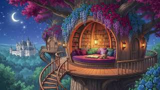 canopy village library 📖 cozy fantasy lofi reading and study music