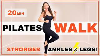 20 Min Walk at Home | Pilates-Inspired Barefoot Workout