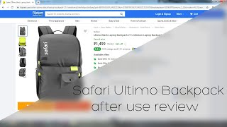 safari ultimo backpack after use review