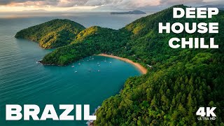 Ocean Therapy 🌊 | Calm Coastal Brazil for Your TV | Soothing Deep House Chill in 4K