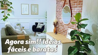EASY AND CHEAP IDEAS YOU CAN DO YOURSELF! NEW LIVING ROOM DECORATION