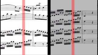 BWV 1050 - Brandenburg Concerto No.5 (Scrolling)