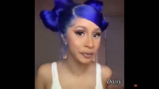 Cardi b being funny for 2 mins *hit my video * #daisy I think that you!