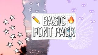 BASIC FONT PACK
