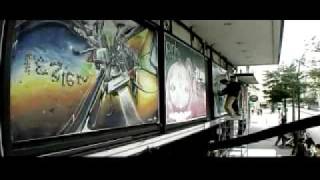 Artists invasion ina old cinema