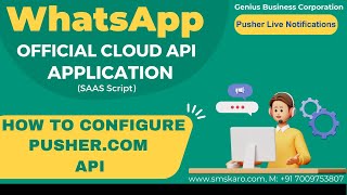 how to configure Pusher live notifications in WhatsApp Official API Application