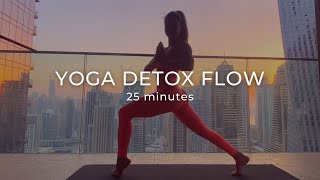 25 MIN YOGA DETOX FLOW | Twisting and letting go of anything that no longer serves you | Vinyasa