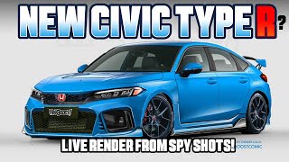 Max Boost Monday LIVE! Ep. 74 - 2022 /23 Honda Civic Type R  - LIVE Rendering from the SPY SHOTS!!!