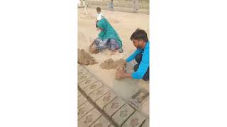 A Day at Work in Bricks Factory in Asia