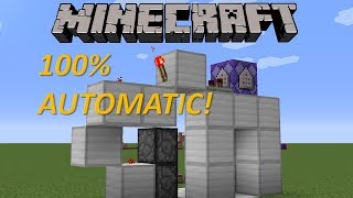 HOW TO MAKE A FULLY AUTOMATIC DOOR IN MINECRAFT!