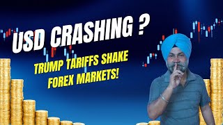 "USD Crashing? Trump Tariffs Shake Forex Markets! 📉 #forex  #Tariffs2025 #trading #stockmarket "