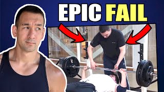 The WORST Gym Spotter Mistake Ever (DON'T BE THIS GUY!)
