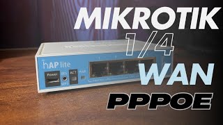 How to Setup MikroTik PPPoE WAN and LAN DHCP Server | in Hindi