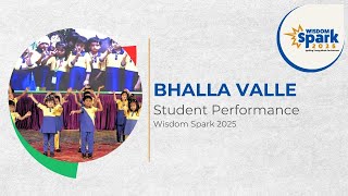 Bhala Valle Song Performance | Wisdom Spark 2025