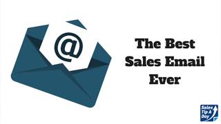The Best Sales Email Ever