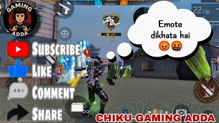 CS Custom Room || Enemy showing emotes 🤬 CHIKU GAMING ADDA 
