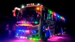 tourist bus Air horn & light show