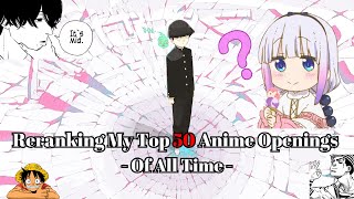 My Top 50 Anime Openings Of All Time (Party Ranking)