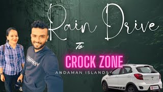A Rain Drive to Crock 🐊Zone |Andaman Islands | Rain Explore | Go Wild With Nature