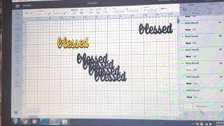 Creating shadows behind text in Design Space Part 1