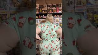 Thick pretty girl ootd pajama ootd dancing bbw blonde girl ootn pawg lady girl 