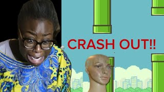 African mum plays flappy bird.. EXTREME RAGE!!