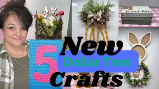 5 New Dollar Tree Crafts| Crafting with Band Aides, Yarn, Plastic Jugs and Dice😳