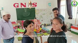 The making of Ganesha murti(mitti se)" by GNIS I Cultural & Art and Craft" Team.I GNIS I MP