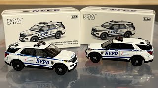 596 NYPD Ford Explorer Police Interceptor Utility 1/64 Scale ￼