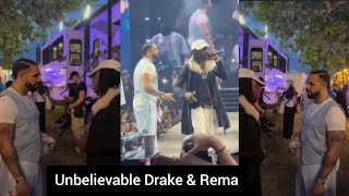 Rema Performs with Drake for the First Time! 🔥 | Afrobeats Meets OVO on One Stage! 🎤