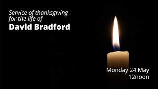Funeral Service of David Bradford