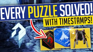 Destiny 2 | EVERY PUZZLE SOLVED! How To Get Vimana Junker Exotic Ship - Into The Light