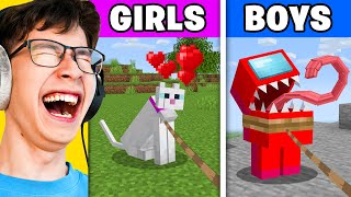 How BOYS vs GIRLS Play Minecraft (Funny)